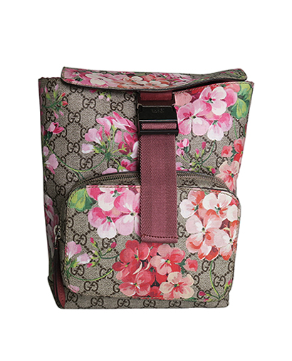 GG Supreme Mono Blooms Backpack, £505, Handbags, Beige, Canvas, Front view